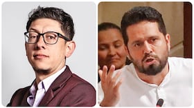El ministro de Educación, Daniel Rojas, y el congresista Alfredo Mondragón.