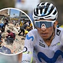 Nairo Quintana se solidariza con las víctimas más vulnerables del terremoto en Colombia.