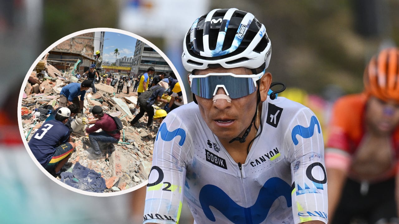 Nairo Quintana se solidariza con las víctimas más vulnerables del terremoto en Colombia.
