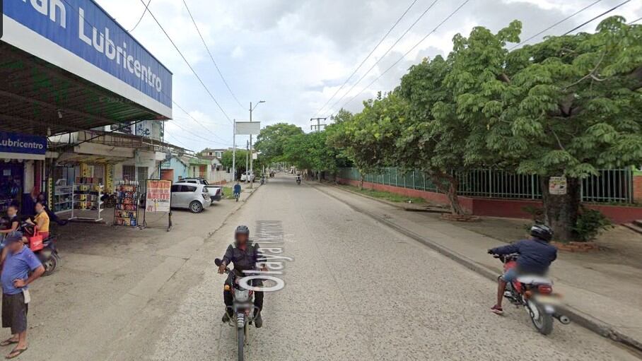 Sector Foco Rojo del barrio Olaya en Cartagena