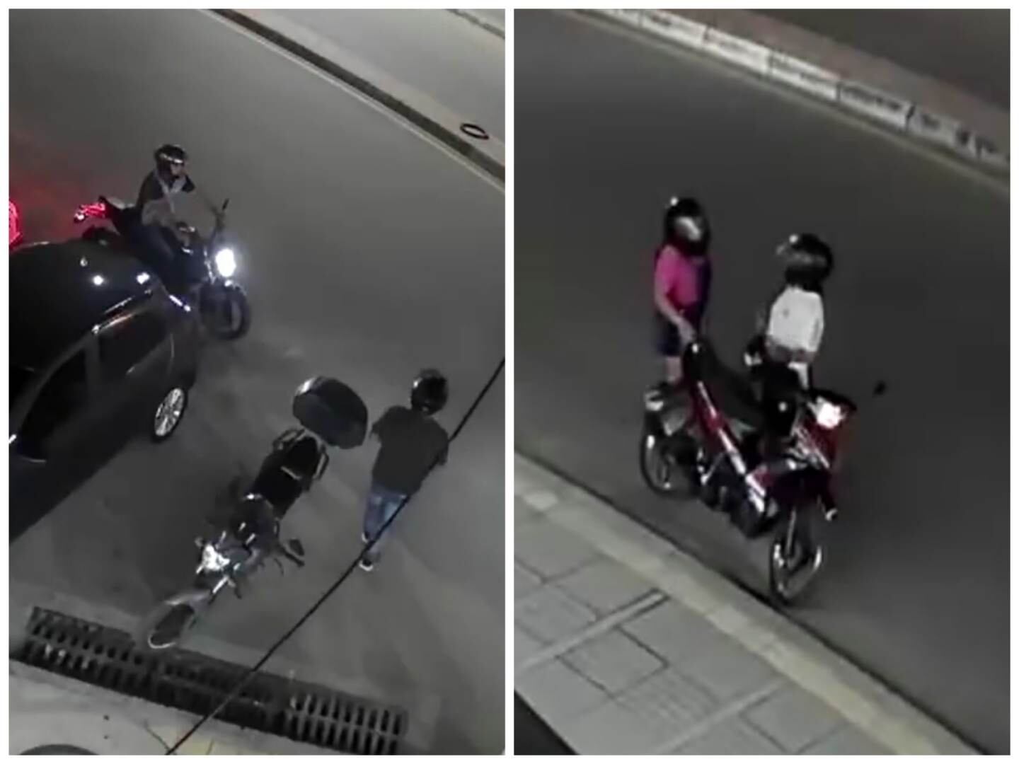 Estos son los cuatro delincuentes.