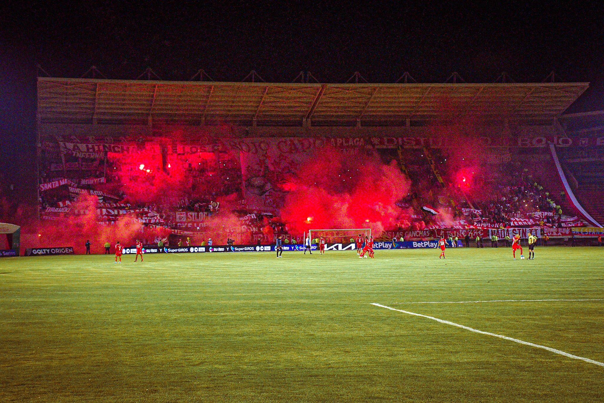 América ya llenó el estadio La Independencia en el partido ante Chicó por el todos contra todos. Foto: @AmericadeCali