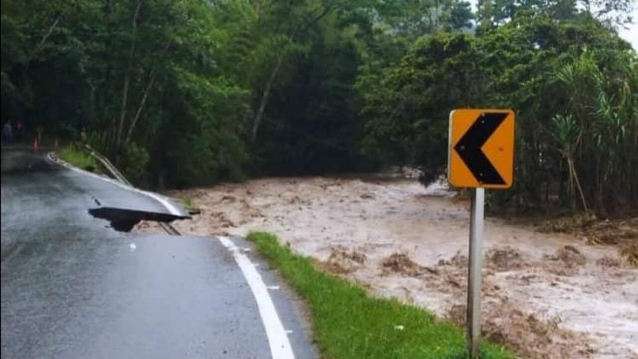 Pérdida de banca en la vía Cúcuta - Pamplona