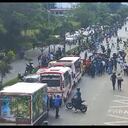 Se registraron hechos de vandalismo en la Alcaldía de Bucaramanga por lo que se tuvo que evacuar el personal de entidad.