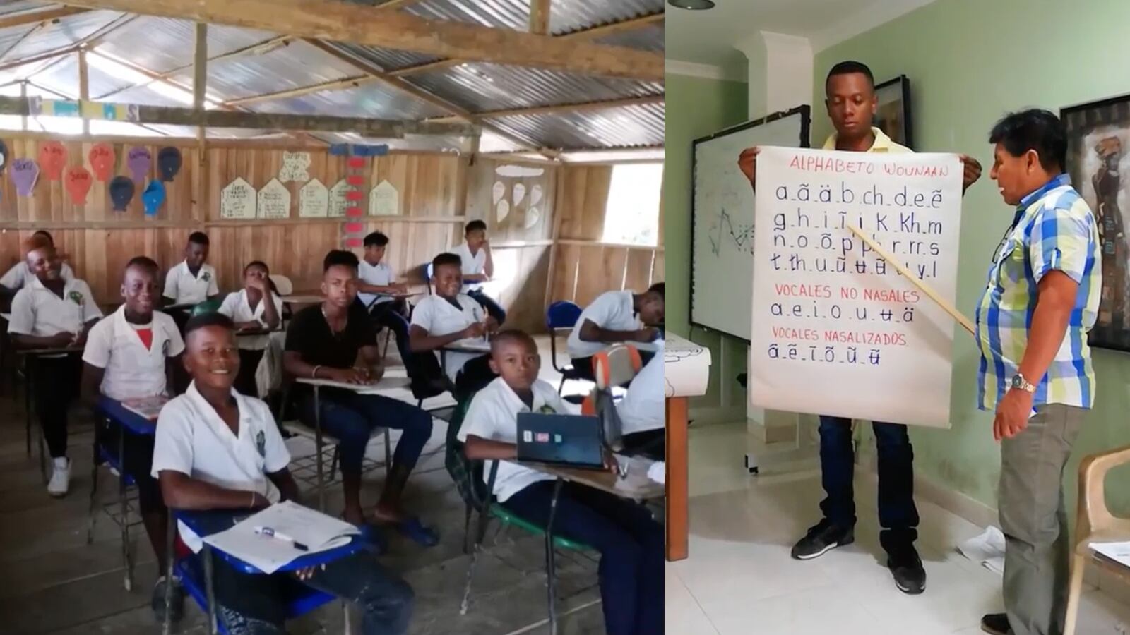 Afros e indígenas de Chocó aprenden las lenguas wounaan y embarra a través de un proyecto intercultural que busca preservar este patrimonio cultural