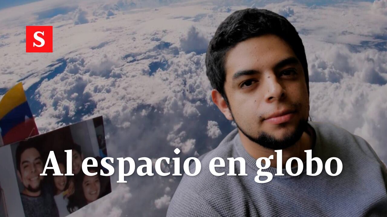 Al espacio en globo
