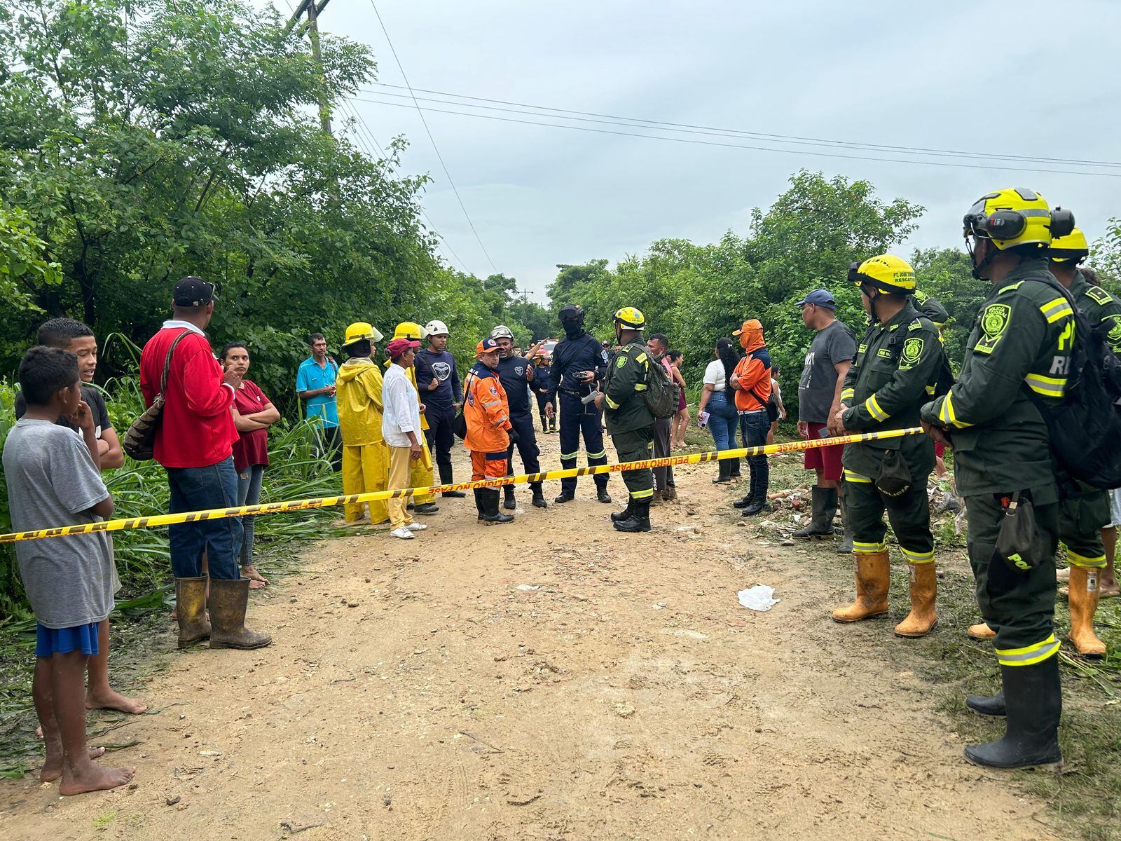 Organismos de socorro en Atlántico.