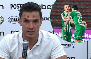 Lucas González, DT de Atlético Nacional llenó de elogios a Elías Cabrera