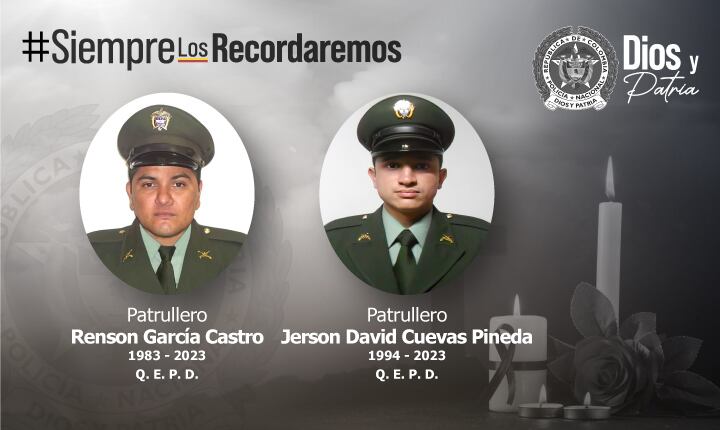 Estos fueron los patrulleros asesinados en El Zulia.