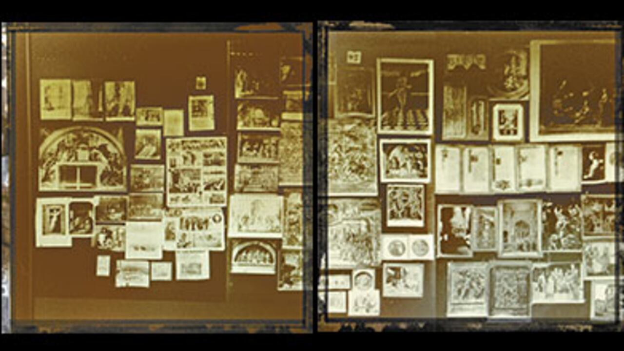 Así lucía el Atlas Mnemosyne creado por Aby Warburg.