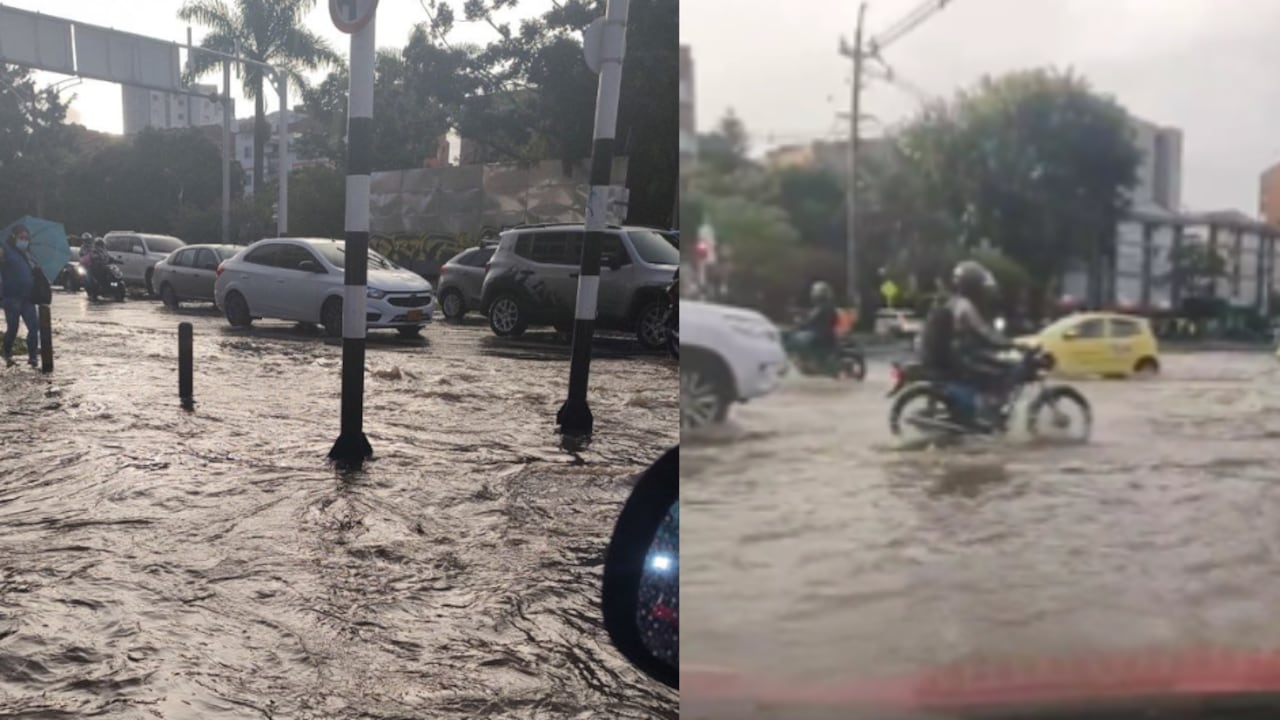 Inundaciones en la tarde de este 31 de octubre en Medellín.