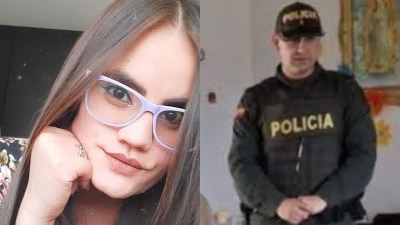 Liliana Cruz Buitrago y su esposo, el teniente Hamilton Ruiz Bolívar, comandante de la estación de Policía de Chiscas, en Boyacá.