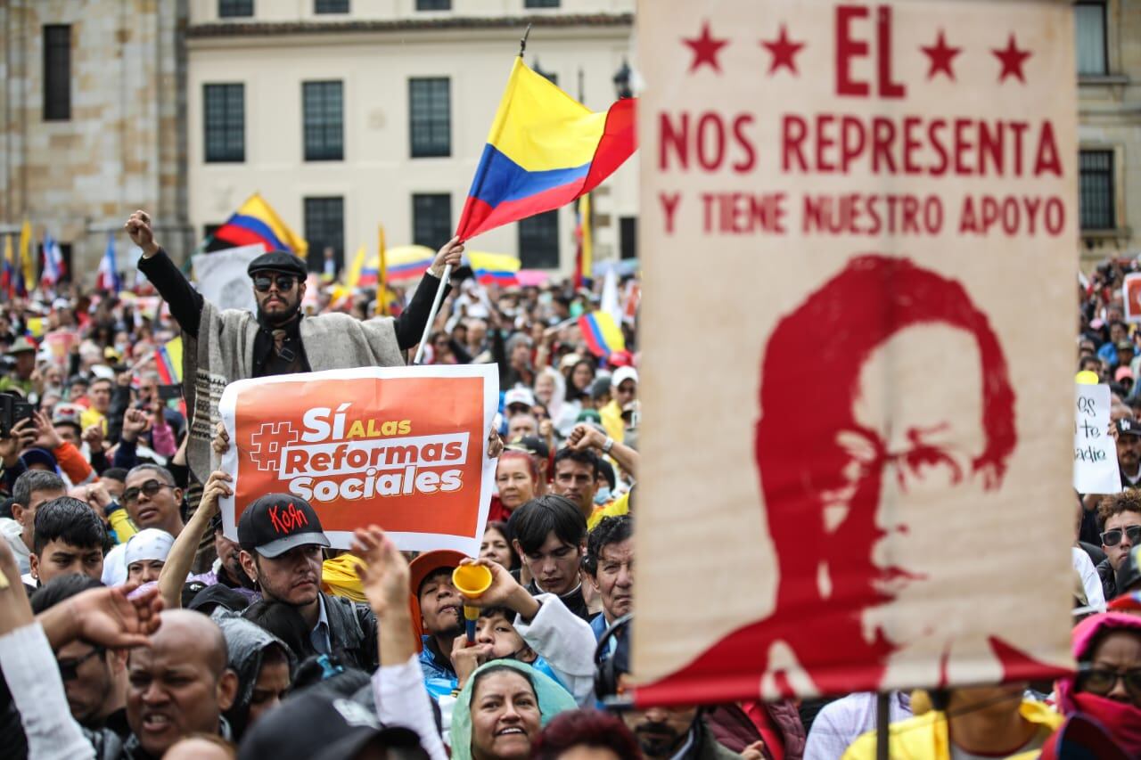 Marcha 18 marzo 2225 Gustavo Petro Plaza de Bolivar