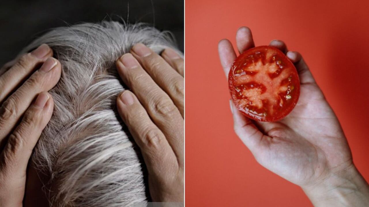 Disimular canas con tomate