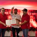 El senador Fabio Amín entregó el respaldo político al candidato Erasmo Zuleta.