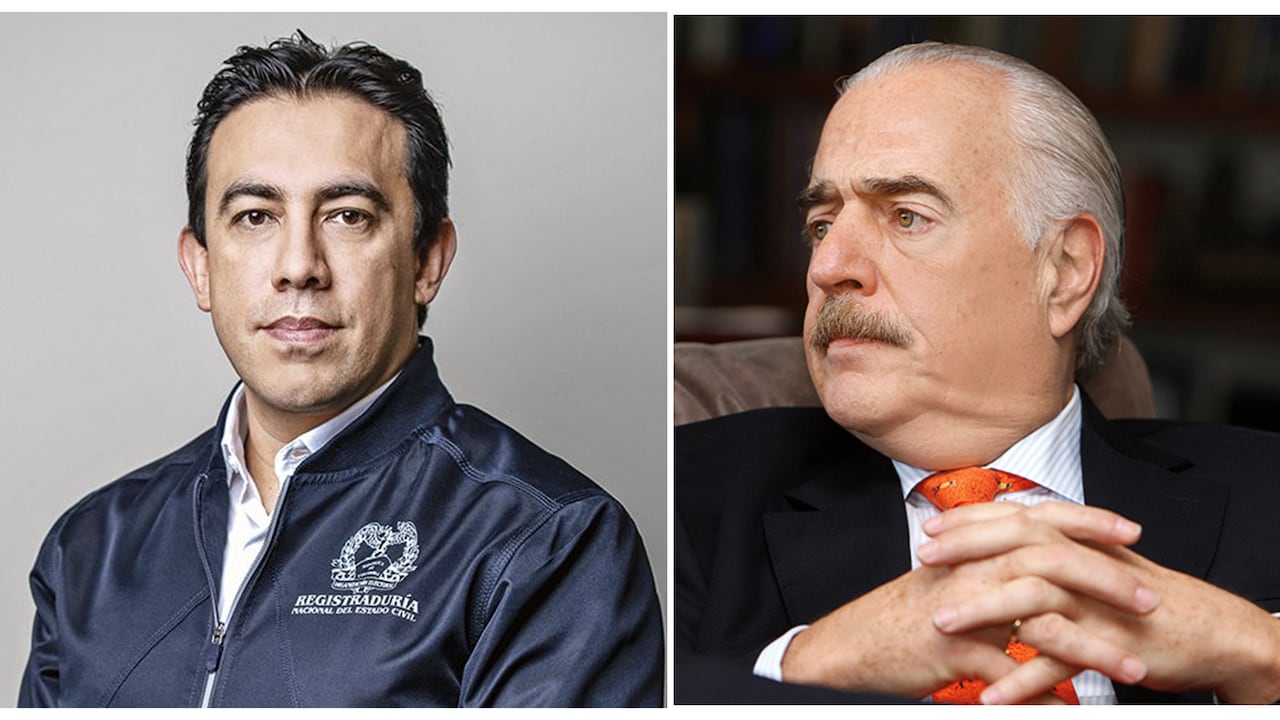 Expresidente Andrés Pastrana y el Registrador Vega