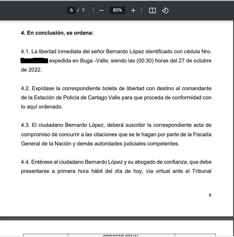 La Fiscalía dejó en libertad al magistrado del Tribunal Superior de Barranquilla, Bernardo López.