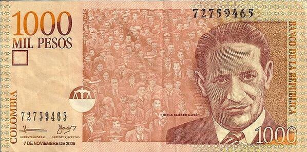 Billete de $ 1.000