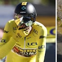 Vingegaard estaba marcando un gran tiempo antes de la desafortunada curva en la que casi se cae