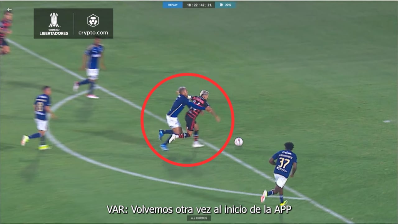Audio del VAR del Millonarios vs. Flamengo