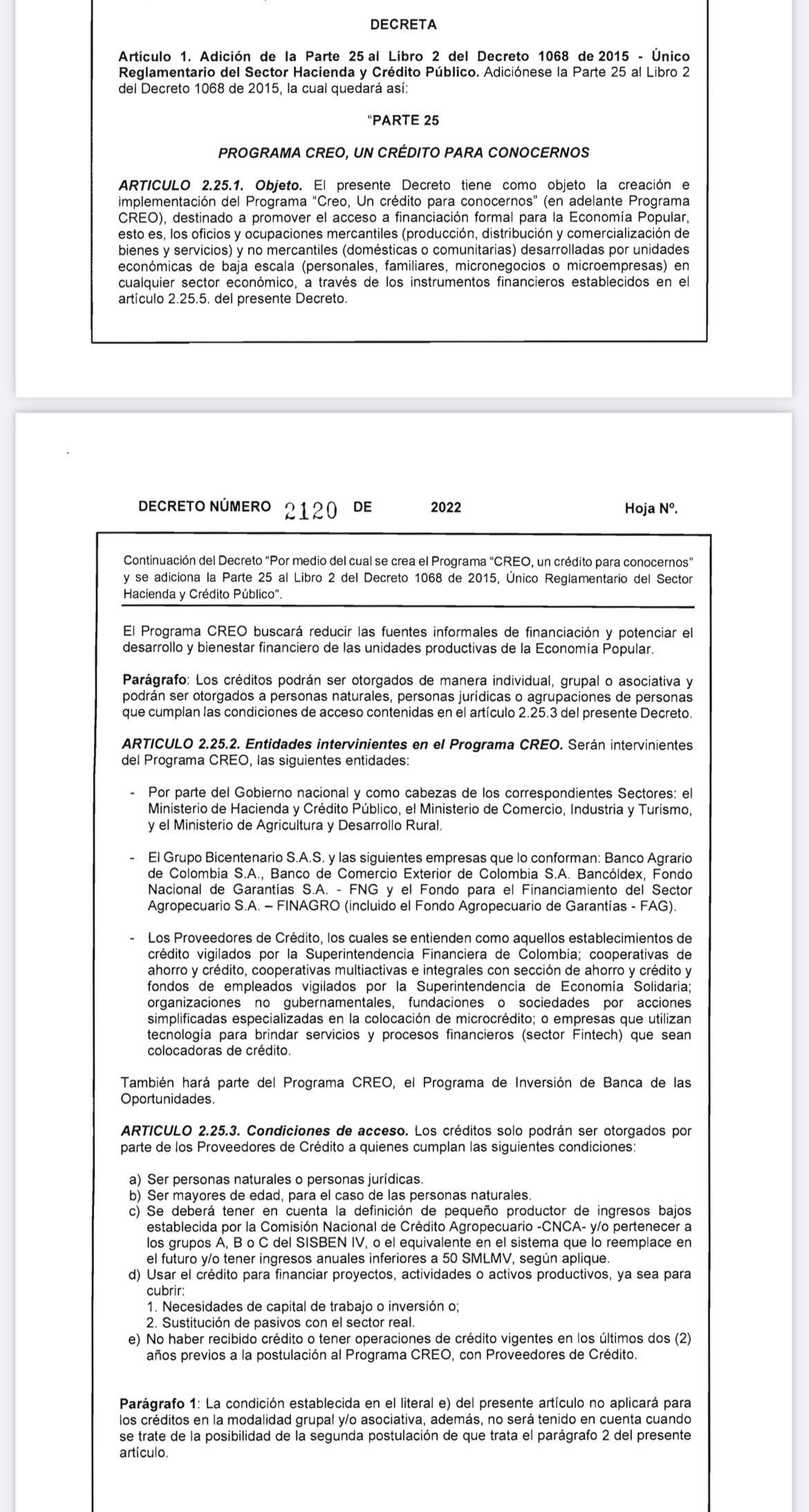 Decreto contral el gota a gota