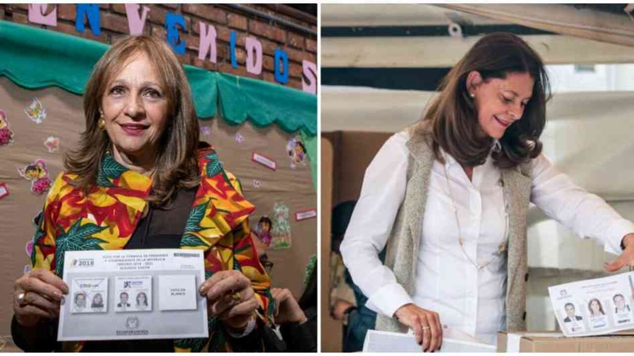 Ángela María Robledo y Marta Lucía Ramírez