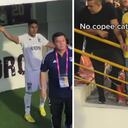 Daniel Cataño permaneció en el túnel unos minutos tras la expulsión.