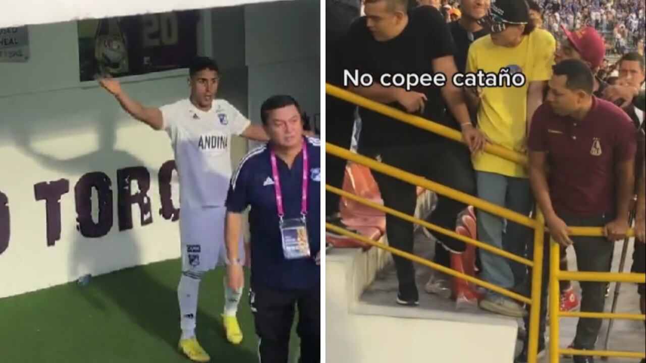 Daniel Cataño permaneció en el túnel unos minutos tras la expulsión.