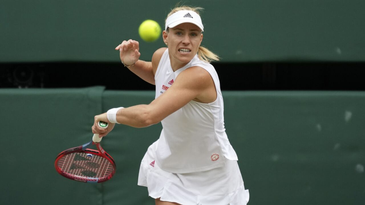 Angelique Kerber en Wimbledon 2021. Foto: AP/Alberto Pezzali