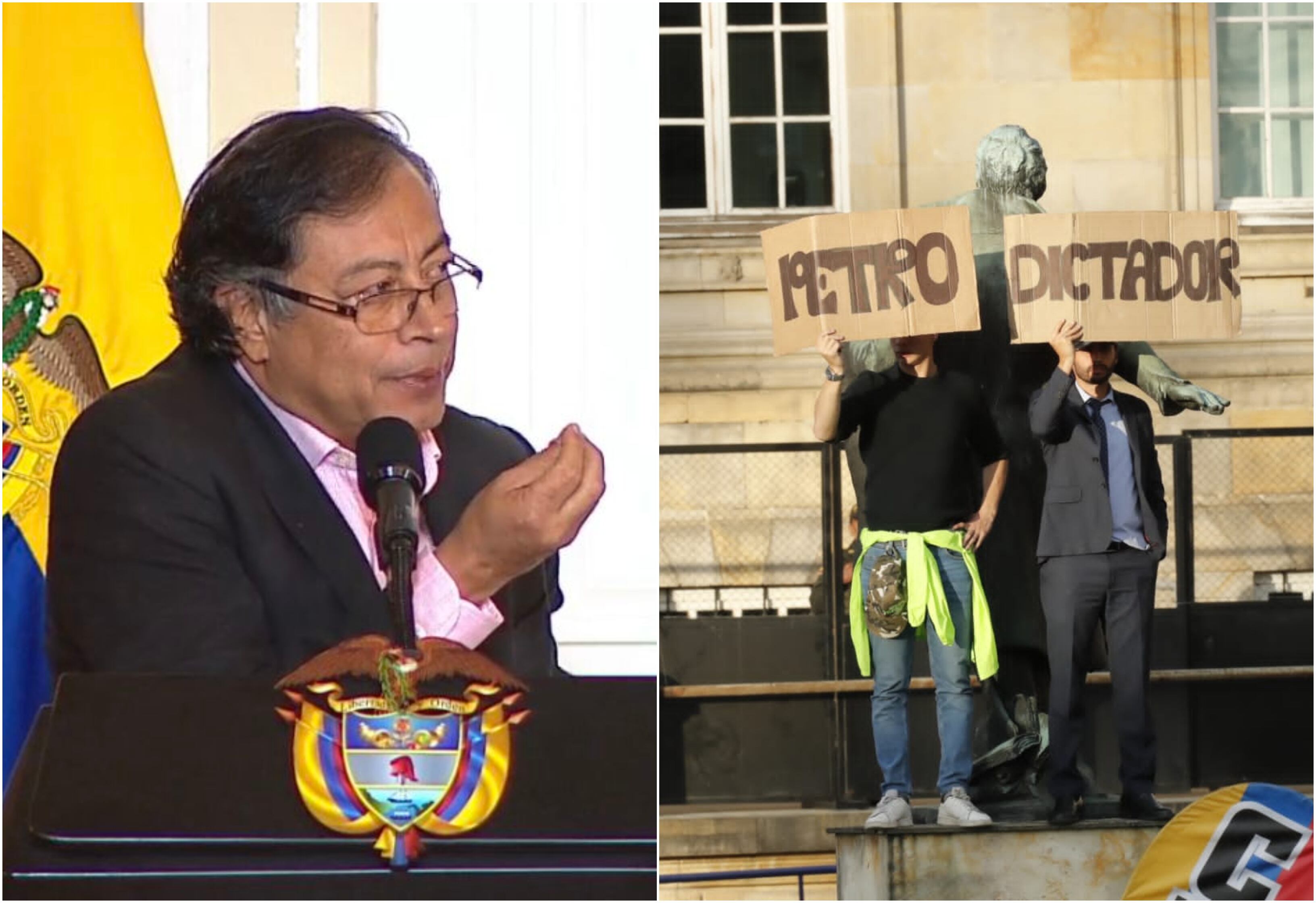 Presidente Gustavo Petro se defendió de as críticas