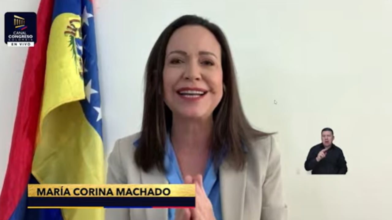 La líder opositora hizo su intevrención de manera virtual