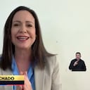 La líder opositora hizo su intevrención de manera virtual