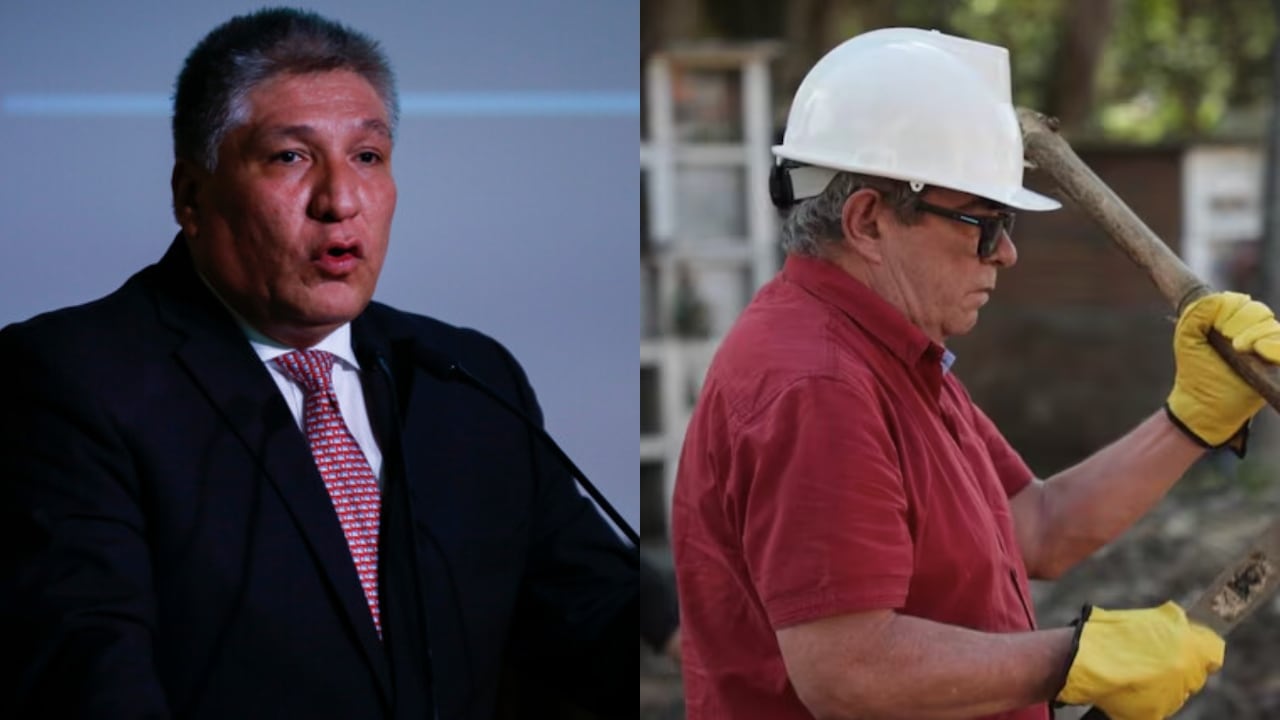 De izquierda a derecha: Sigifredo López y Rodrigo Londoño.