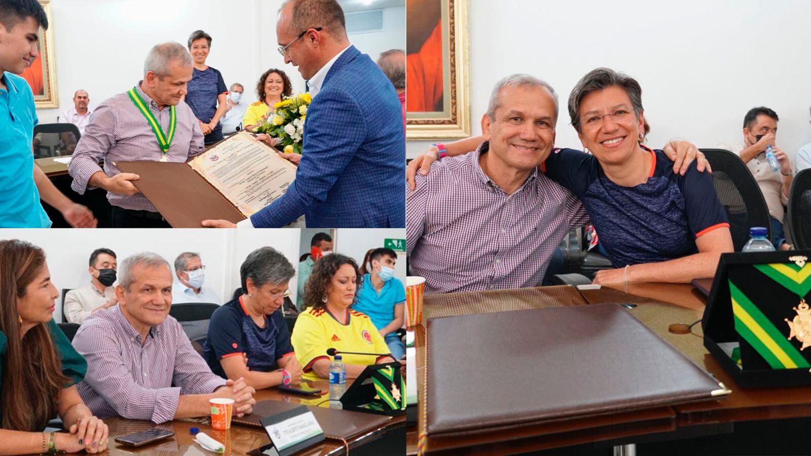 Polémica condecoración a Carlos Ramón González en el Concejo de Bucaramanga en 2022