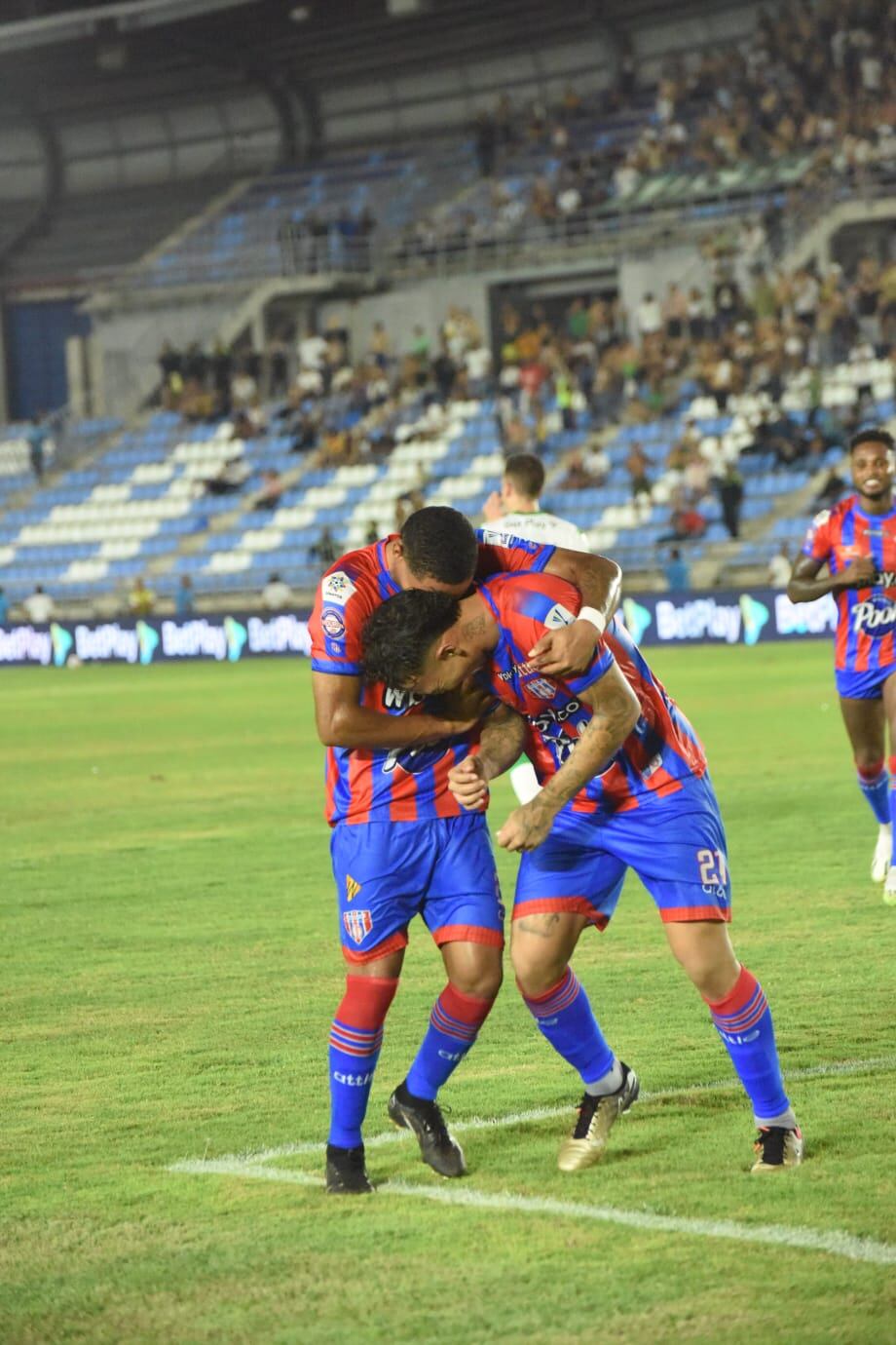 Imagen del partido entre Unión Magdalena y Atlético Nacional por el segundo semestre de la Liga colombiana del 2023.