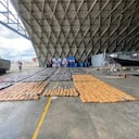 La cocaína fue incautada y entregada a la Fiscalía General de la Nación.