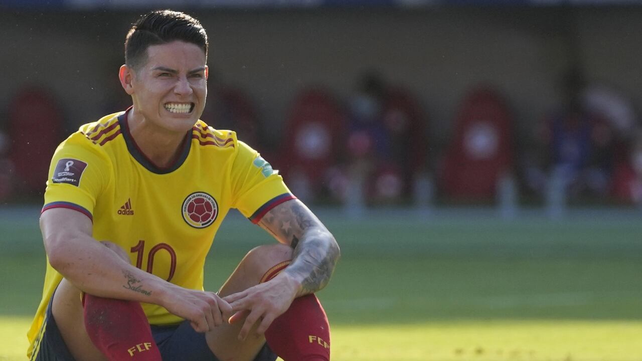 James Rodríguez jugó todo el partido ante Perú el viernes pasado