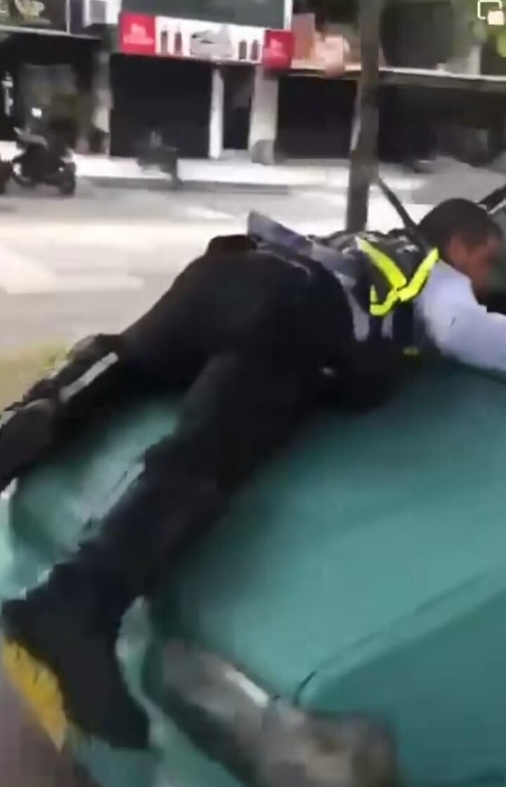 Agente de tránsito  atropellado en Palmira