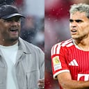 Vincent Kompany y Luis Díaz
