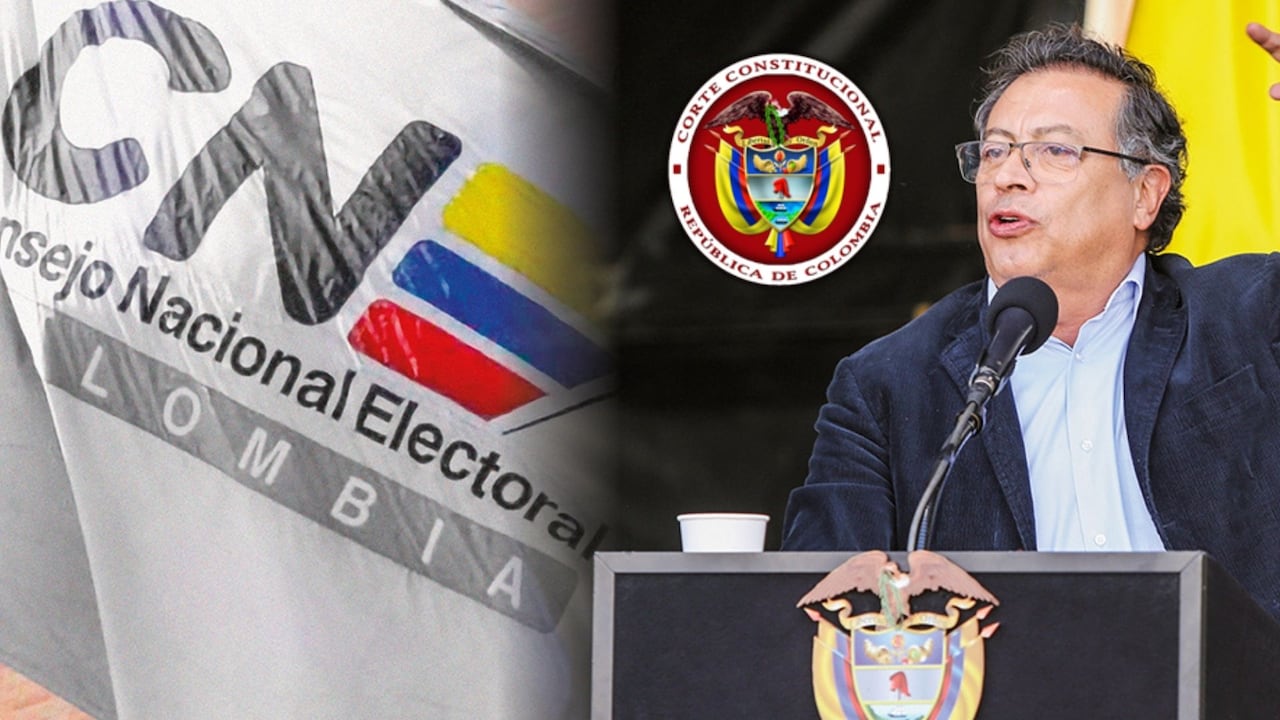 En el Consejo Nacional Electoral (CNE) y Gustavo Petro.