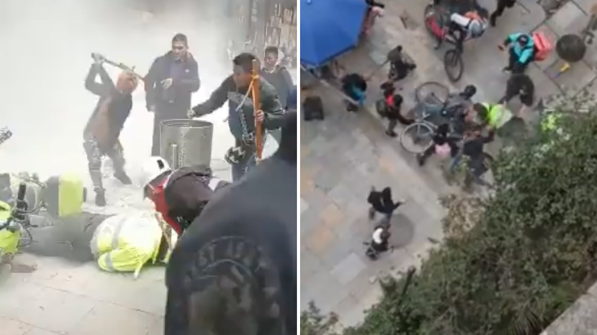 Policías atacados en manifestación de población indígena