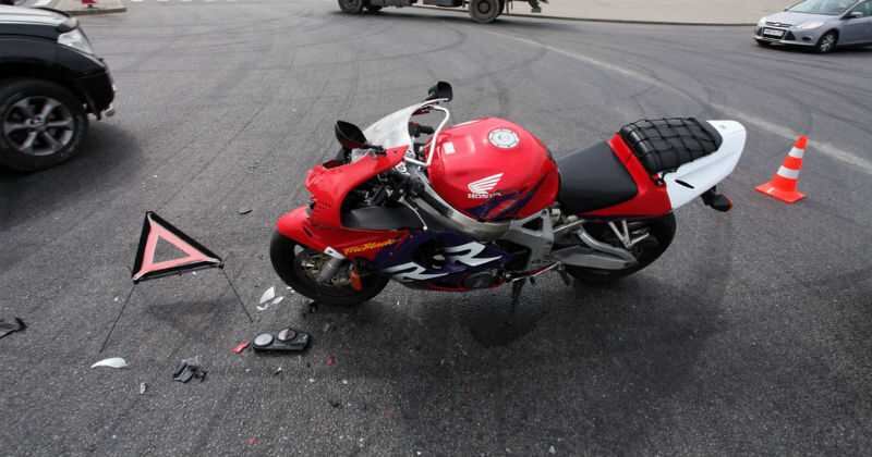 moto, accidente, choque, motocicleta