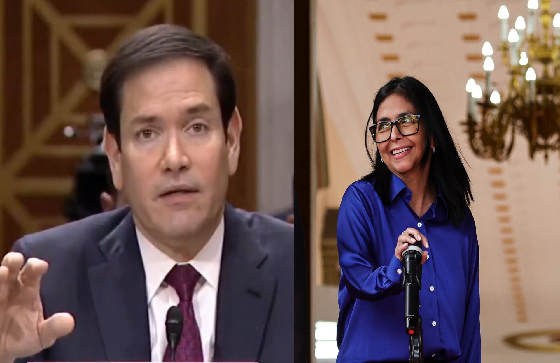 Marco Rubio habla sobre Delcy Rodríguez y el manejo de hidrocarburos en Venezuela