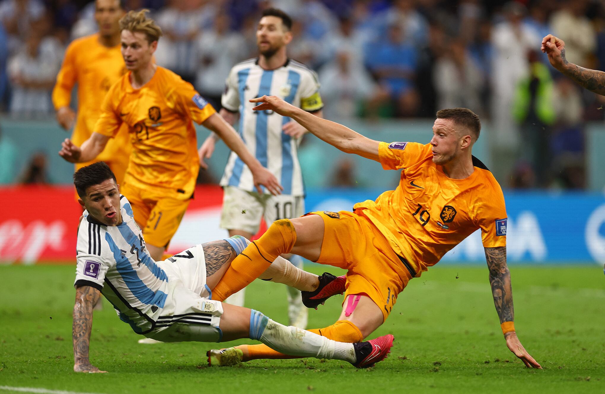 En imágenes : Así se vivieron los primeros partidos de cuarto de final en Qatar 2022