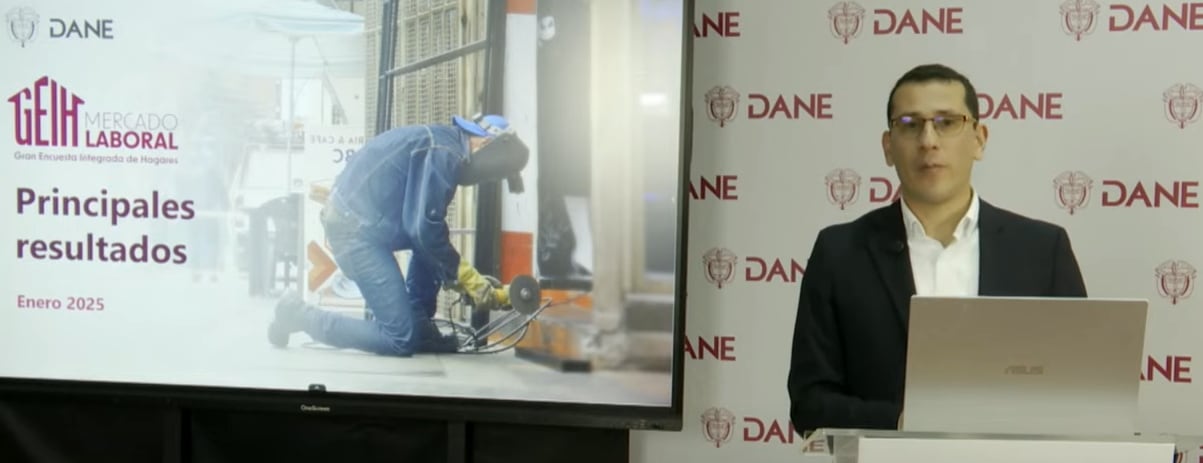Mercado laboral de Colombia en enero de 2025