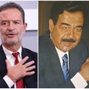 Omar Bula Escobar, nuevo canciller colombiano, y Sadam Husein, exdictador de Irak