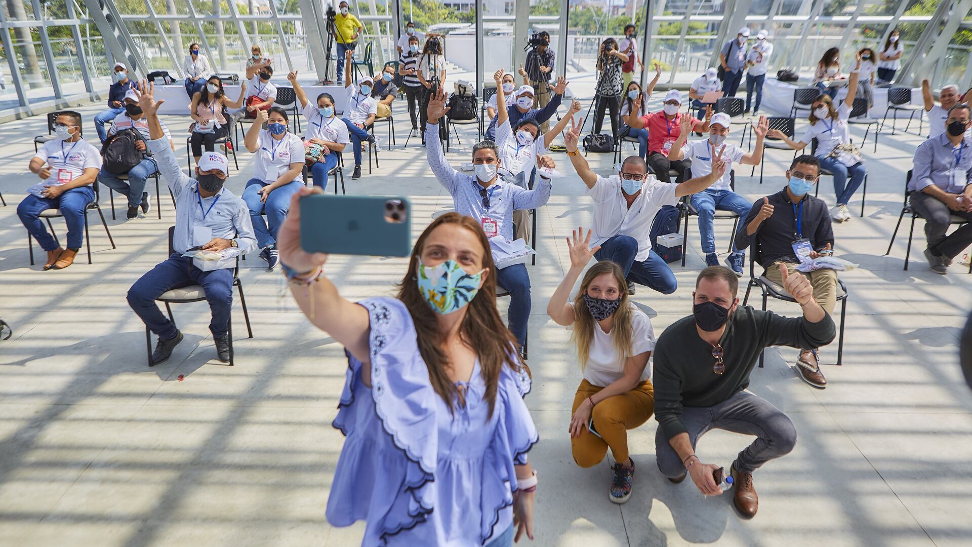 La ministra de Tecnologías de la Información y las Comunicaciones, Karen Abudinen, anunció en el departamento del Atlántico la apertura de inscripciones de Misión TIC para el 2021.