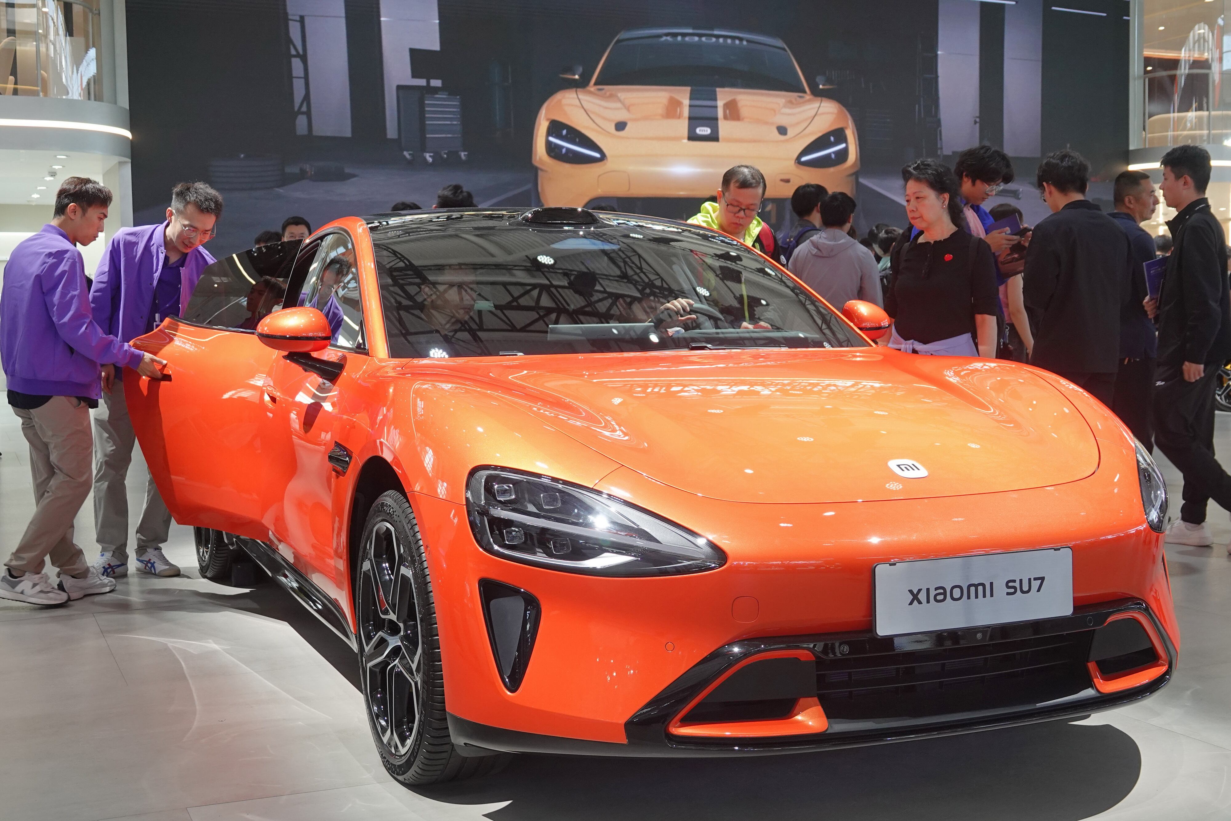 Xiaomi SU7 el carro 100 % eléctrico de la firma Xiaomi.