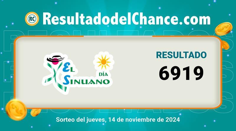 Resultados del sorteo 12463 de la Lotería El Sinuano Día.