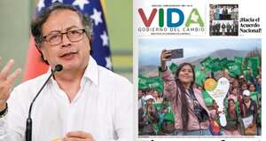 El presidente Petro y la portada del periódico 'Vida'